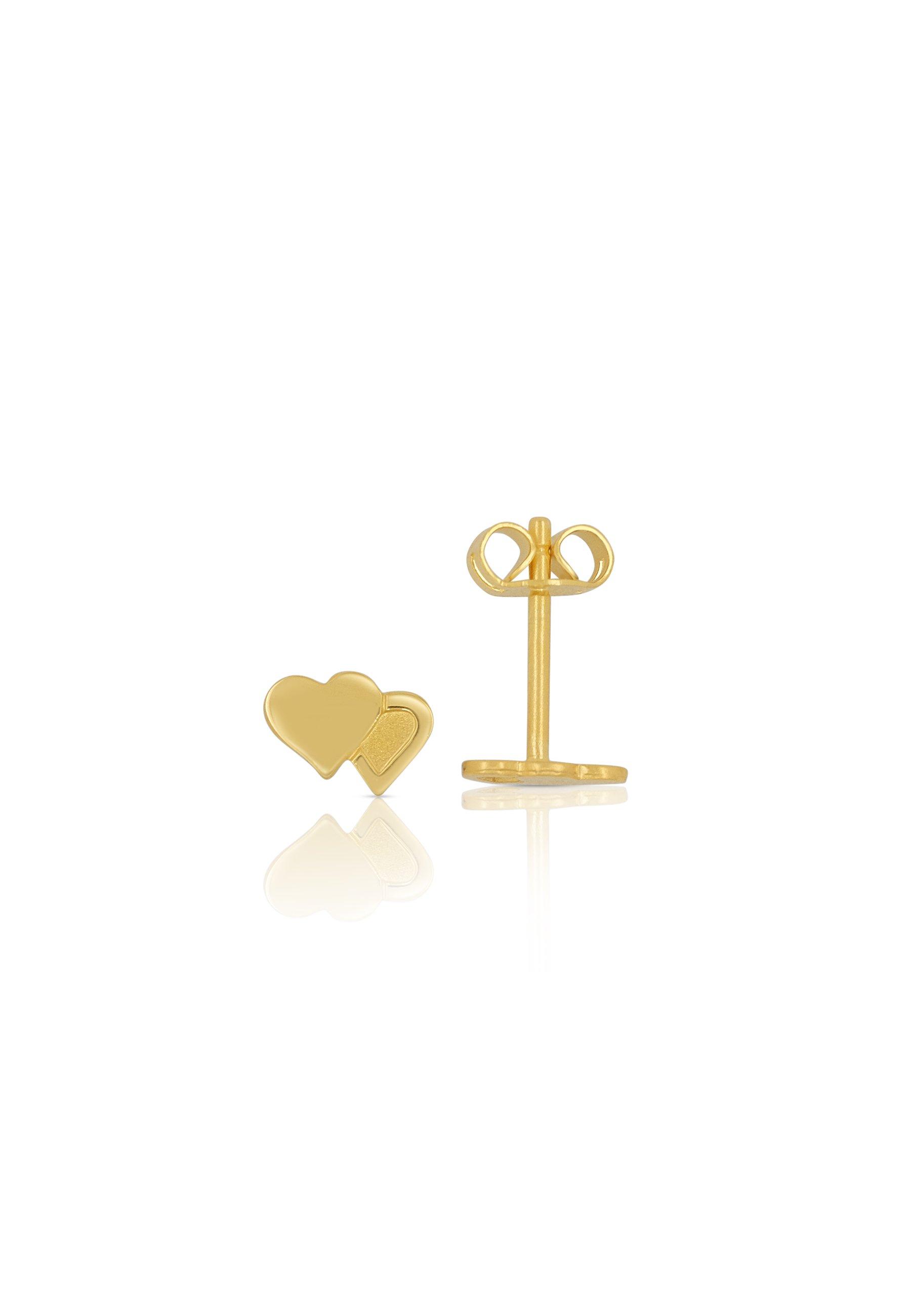 MUAU Schmuck  Ohrstecker Gelbgold 750, 6x7mm 