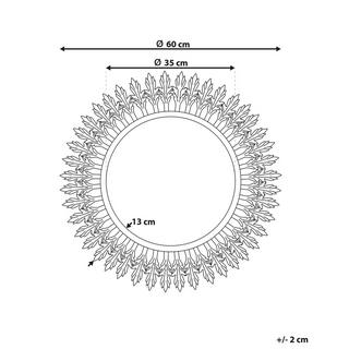 Beliani Wandspiegel aus Eisen Glamourös VOREY  
