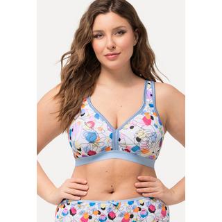 Ulla Popken  Reggiseno minimizer senza ferretto con stampa colorata e coppa C-D 