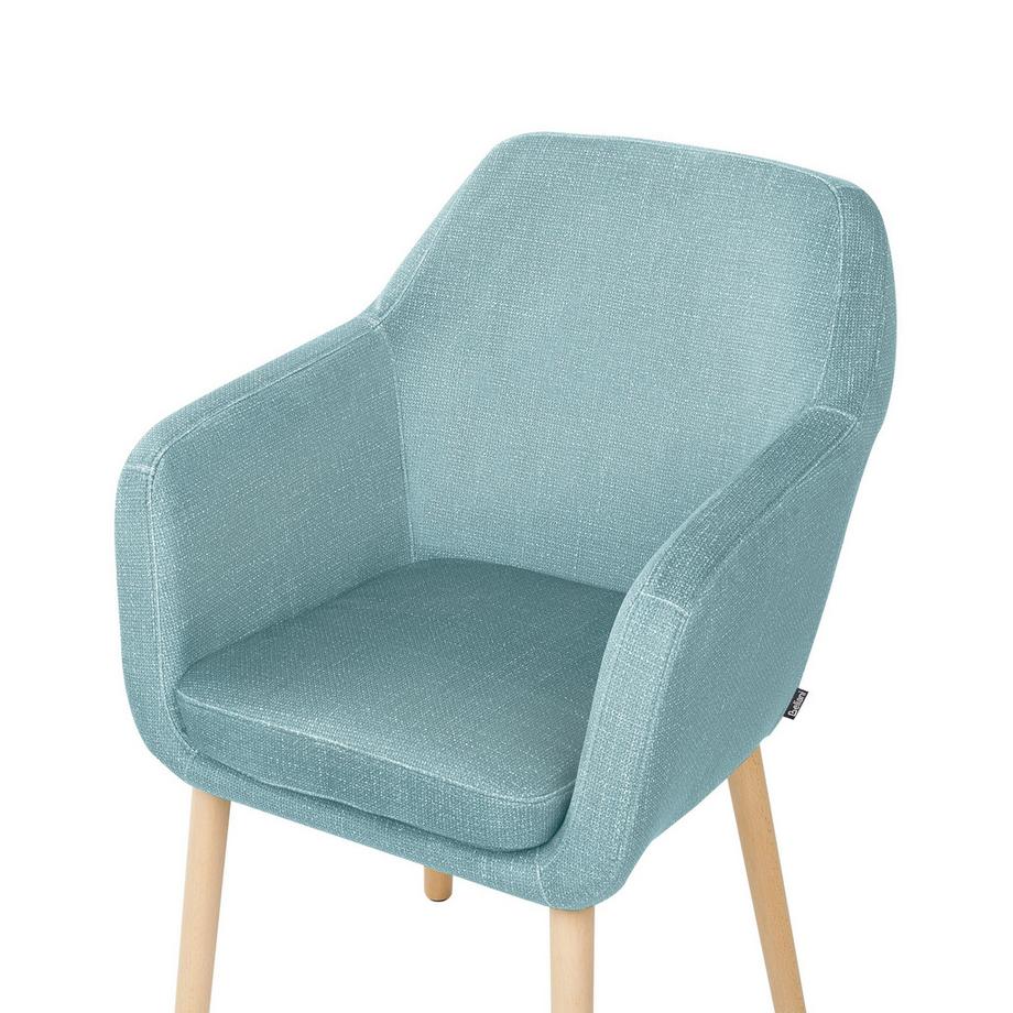 Beliani Esszimmerstuhl aus Samtstoff Klassisch YORKVILLE II  