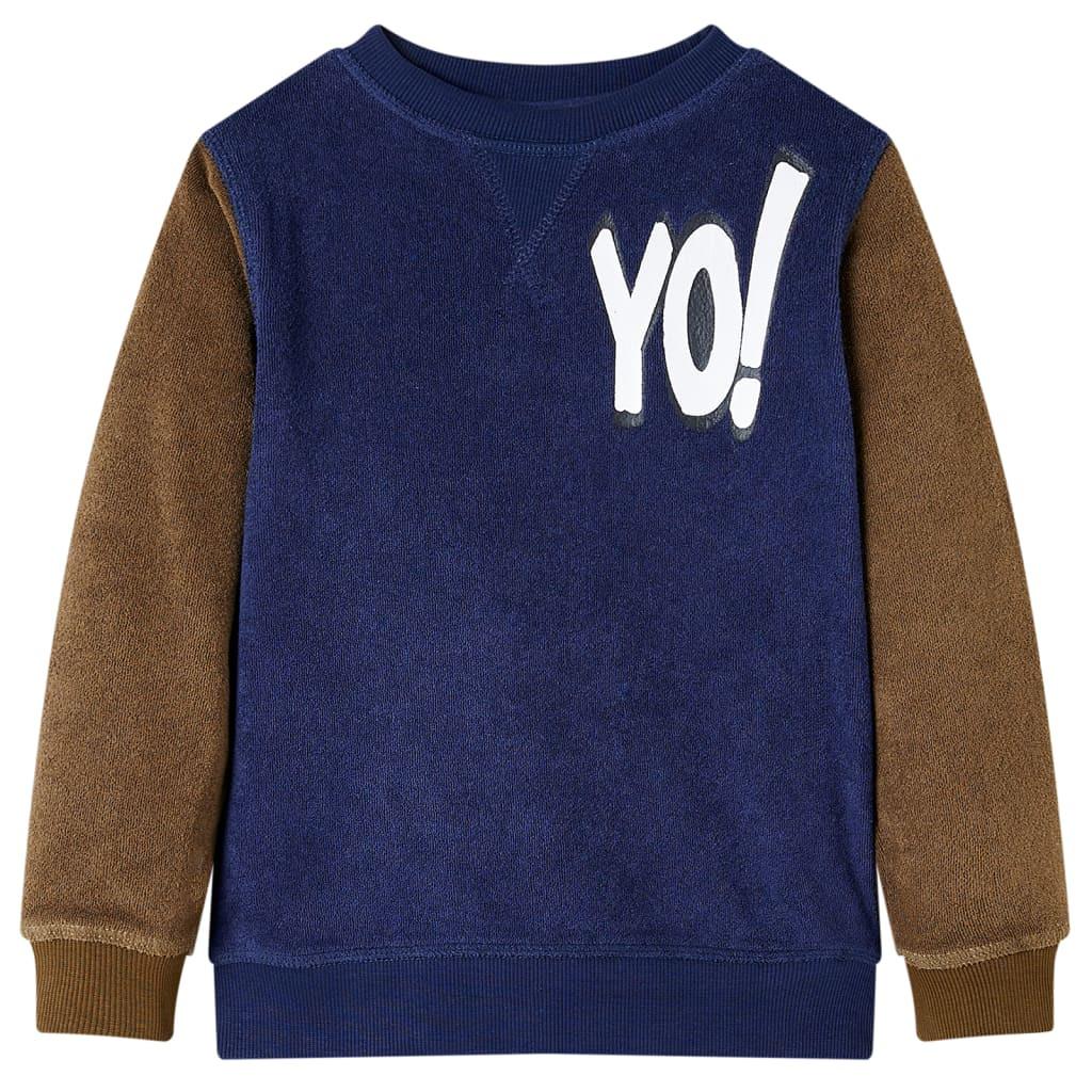 Image of Kinder Sweatshirt Gewebe Jungen Blau 116