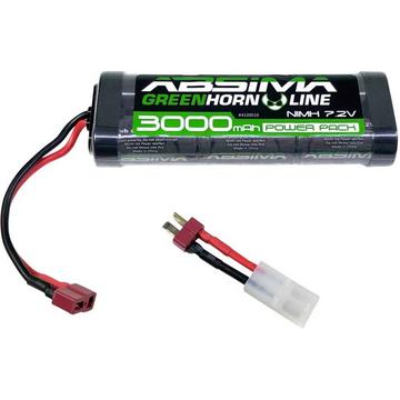 Modellbau-Akkupack (NiMh) 7.2 V 3000 mAh Zellen-Zahl: 6 Hardcase T-Buchse, Tamiya-Buchse