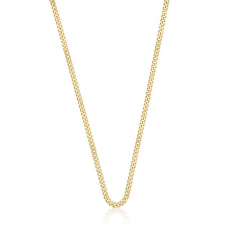 MUAU Schmuck  Collier Panzer Gelbgold 375, 2.6mm, 55cm 