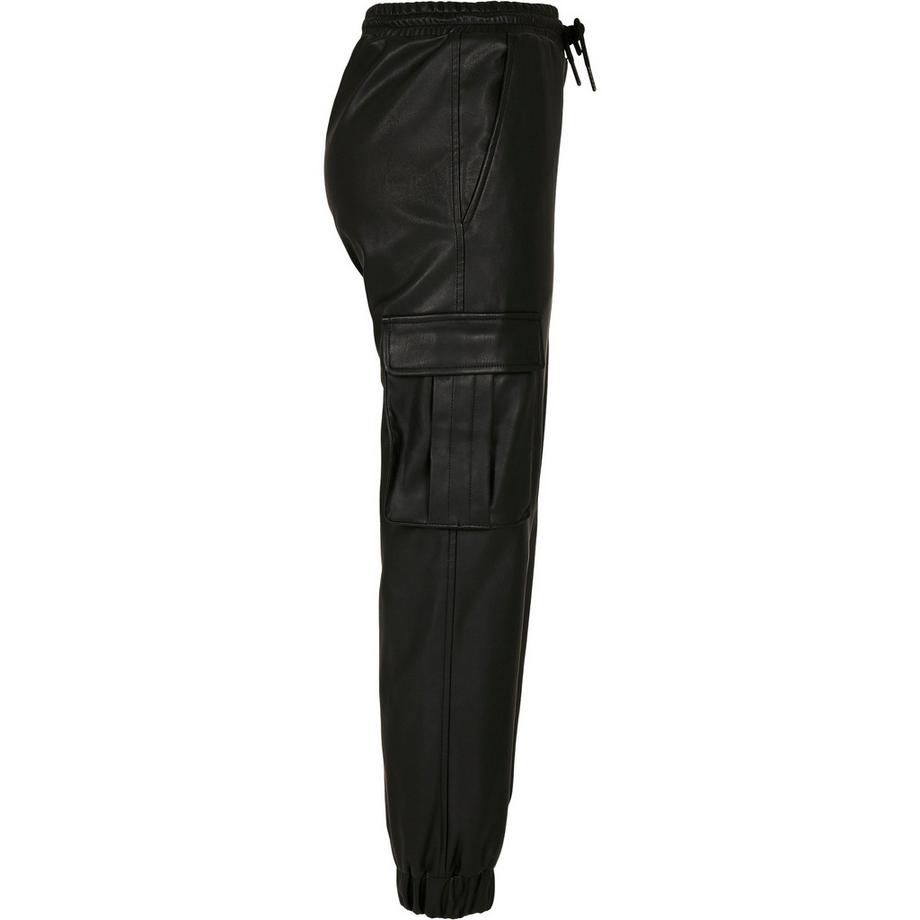 URBAN CLASSICS Pantaloni Cargo Ecopelle  