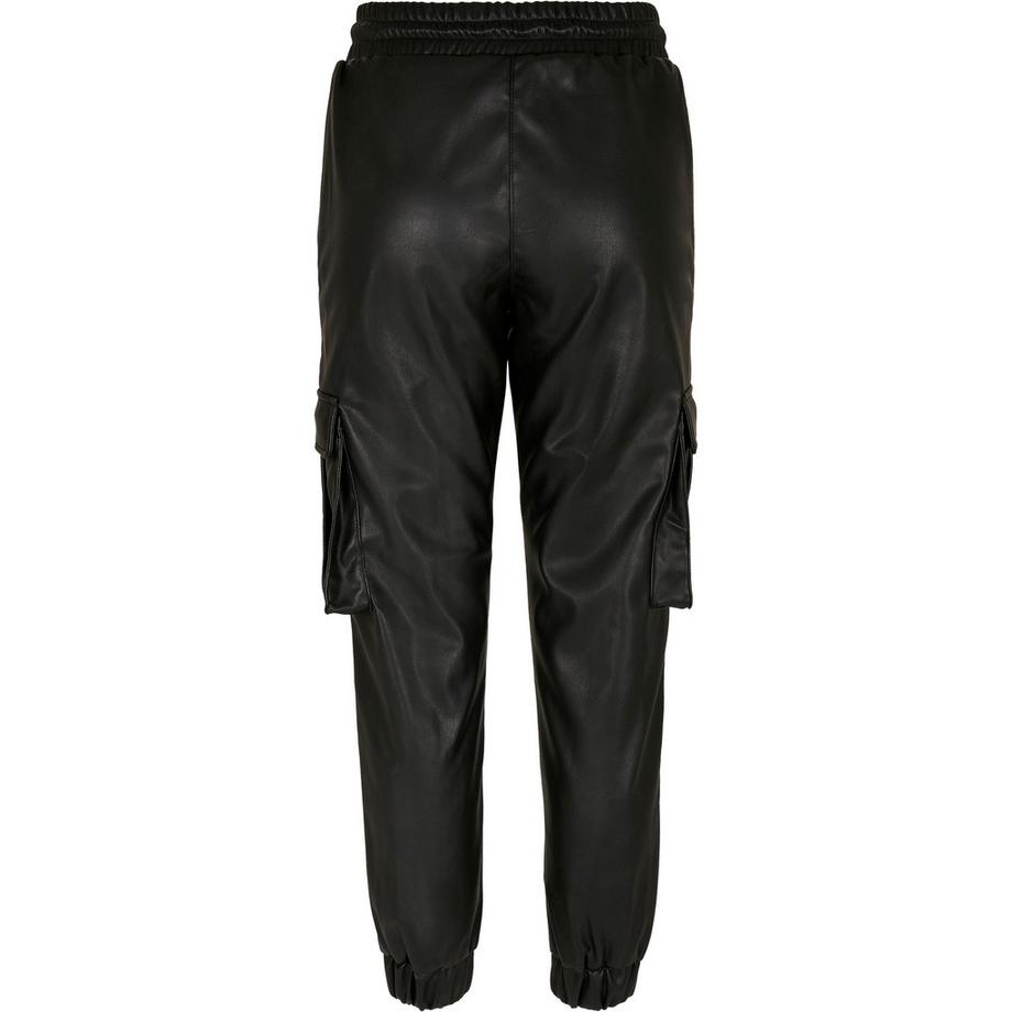 URBAN CLASSICS Pantaloni Cargo Ecopelle  