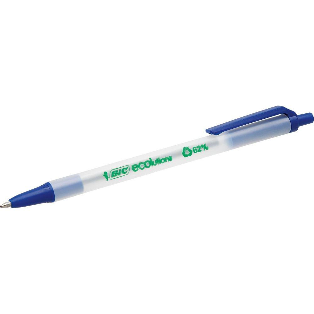 Image of BIC Clic Stic Blau Clip-on-Einziehkugelschreiber Medium 50 Stück(e) Blau