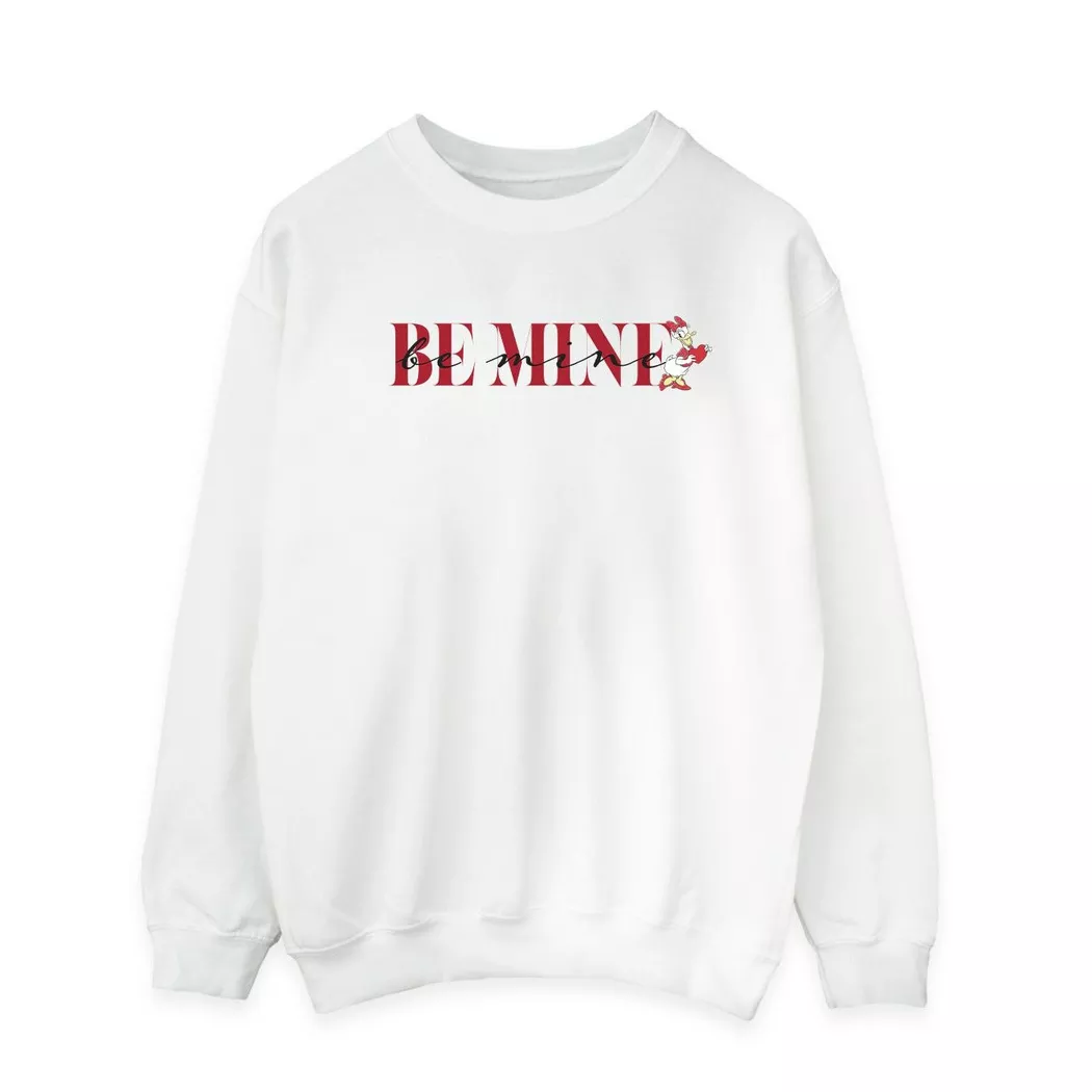 Disney - Be Mine Sweatshirt Valentinstag, für Herren, Weiss, Größe XXL