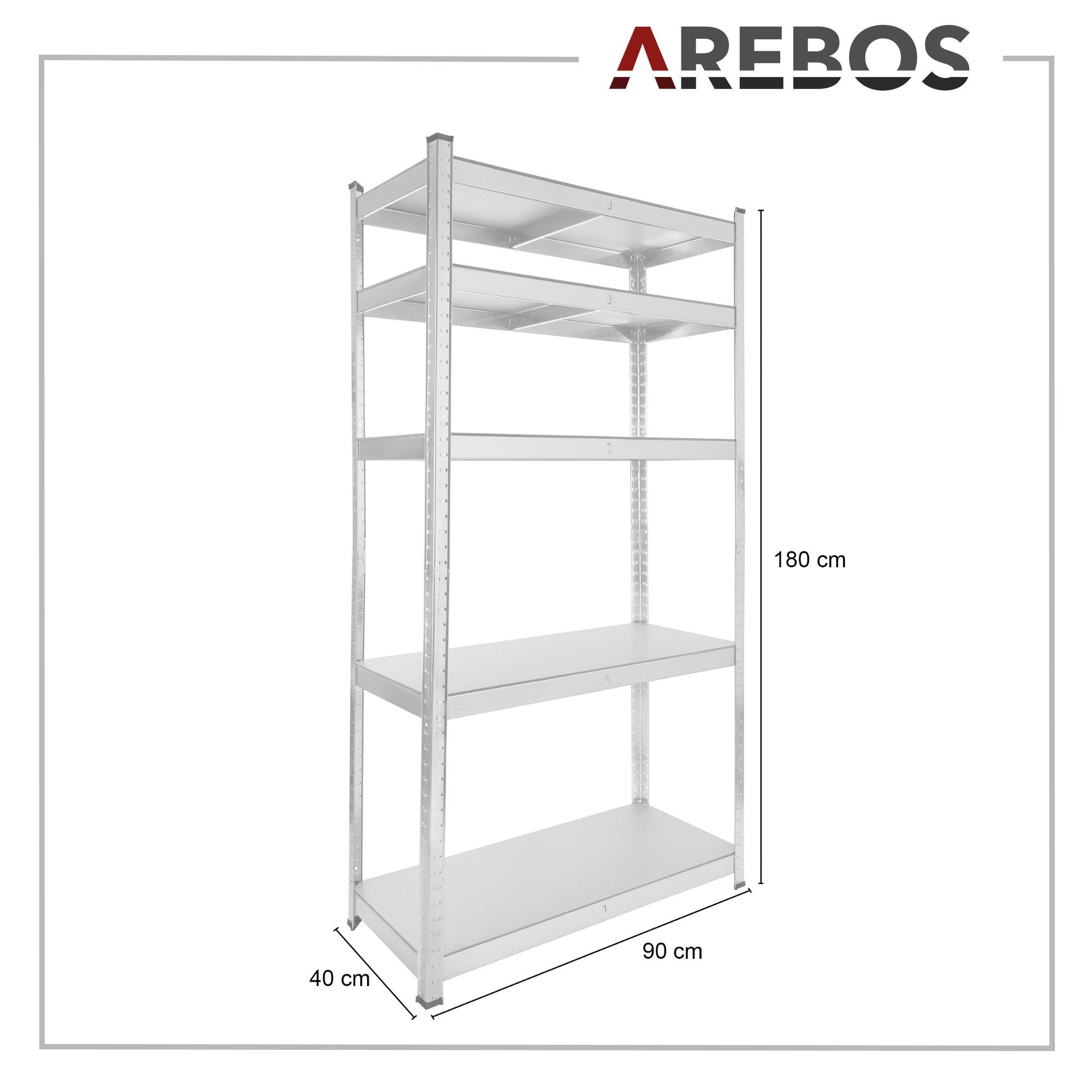 Arebos Scaffali per carichi pesanti 875kg  