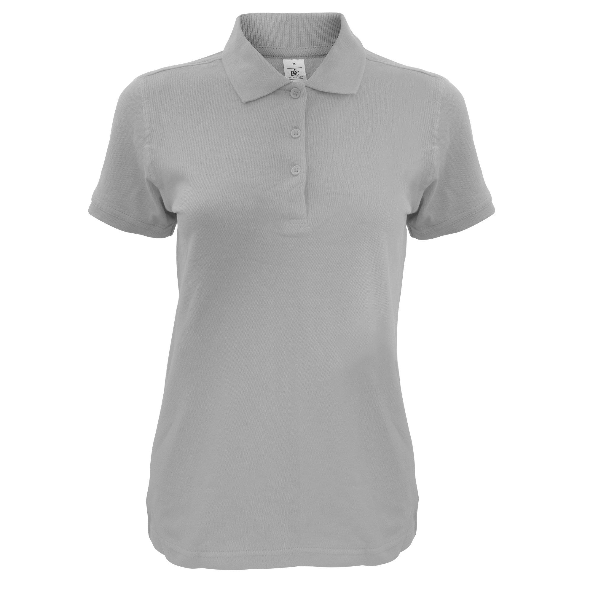 Image of B&c Safran Kurzarm Poloshirt Damen Grau XXL