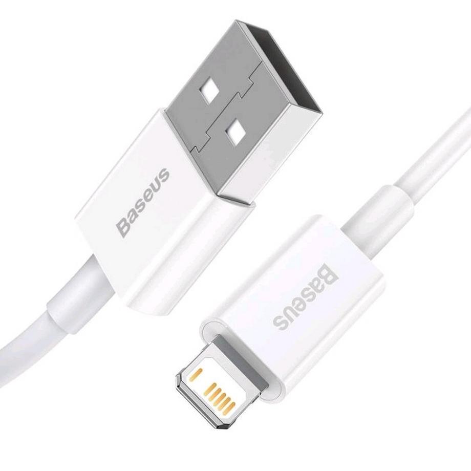 Baseus  Superior Series - Cable USB to iP 2.4A 2m, Weiss 