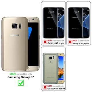 Cadorabo  Housse compatible avec Samsung Galaxy S7 - Coque de protection en silicone TPU flexible 