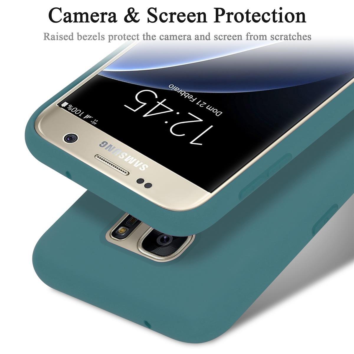 Cadorabo  Housse compatible avec Samsung Galaxy S7 - Coque de protection en silicone TPU flexible 