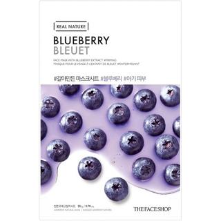 The Face Shop  Real Nature Face Mask With Blueberry Extract 