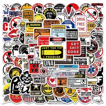 Autocollants - humour - signes amusants - 98 pcs