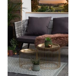 Beliani Outdoorteppich aus Polypropylen Retro SIKAR  