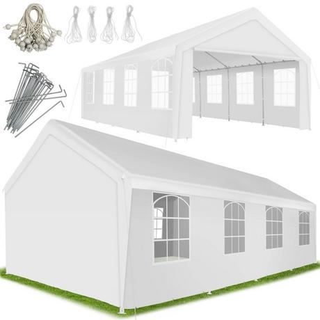 Tectake Pavillon Mammut 8x4m avec système d'emboîtage, solide et étanche  