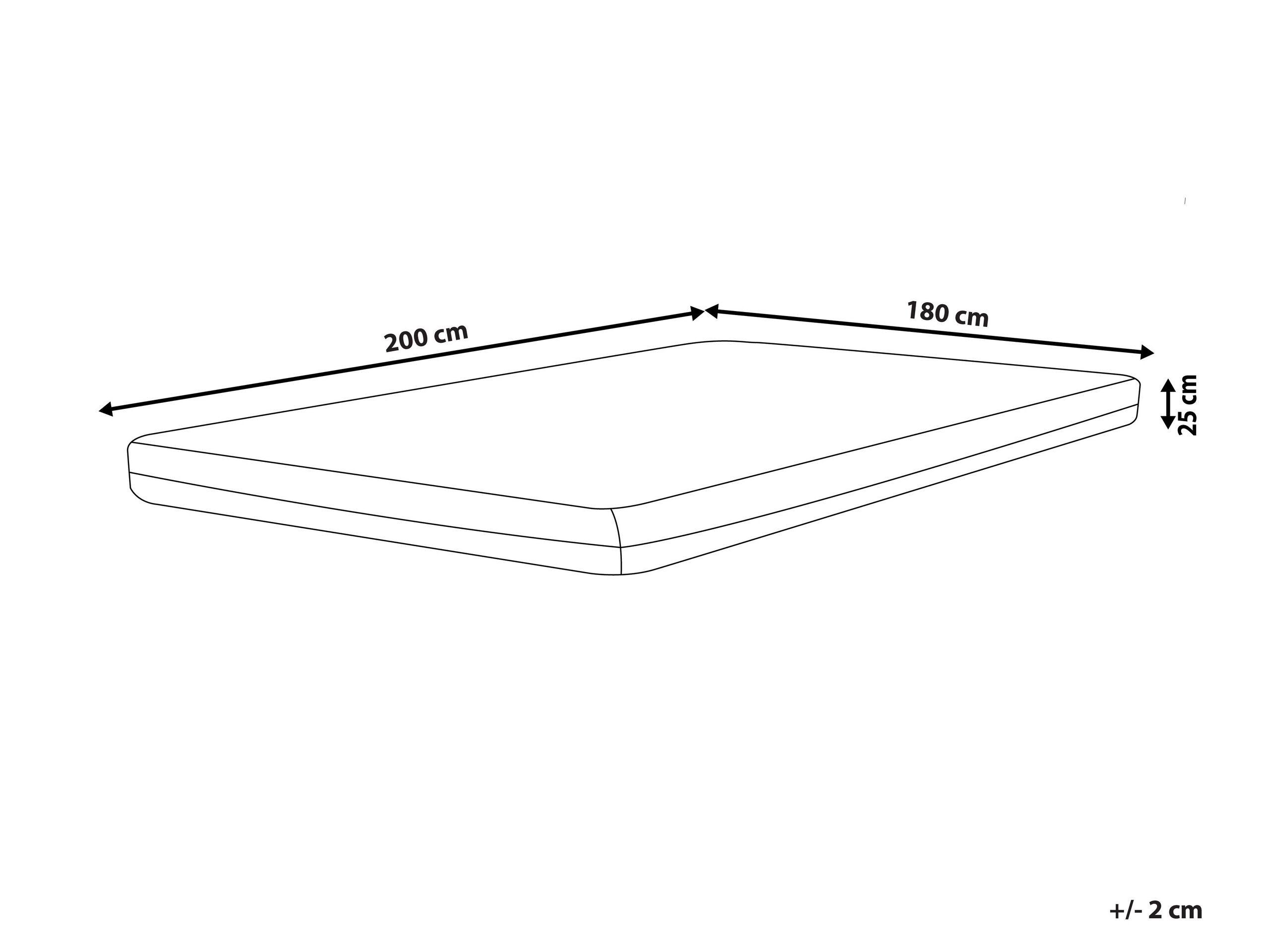 Beliani Matelas en mousse de latex en Mousse de polyuréthane COZY - Dur  