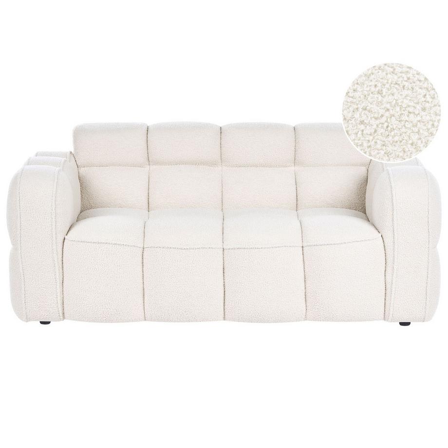 2 Sitzer Sofa aus Bouclé Landhausstil UTANA
