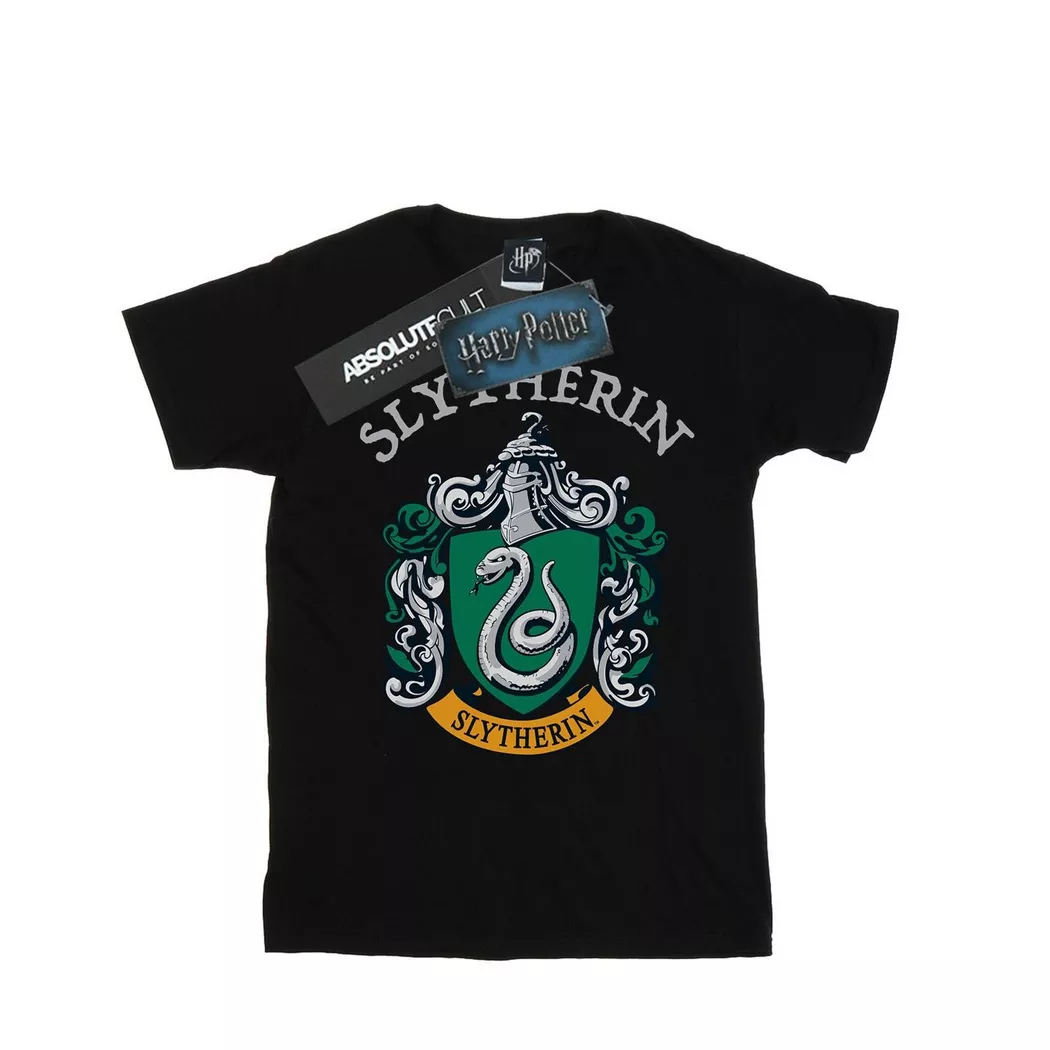 Harry Potter - Slytherin TShirt, für Damen, Schwarz, Größe S