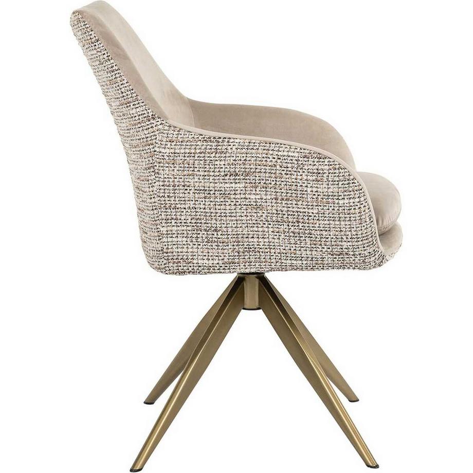 mutoni Siège pivotant Lisonne trendy nature  