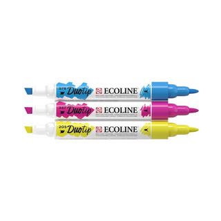 Ecoline  Ecoline Duotip Marker 3 Stück(e) Meißel/feine Spitze Cyan, Magenta, Gelb 