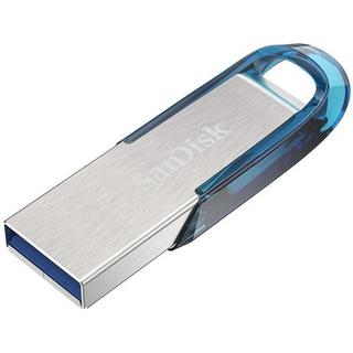 SanDisk  SanDisk Ultra Flair lecteur USB flash 64 Go USB Type-A 3.2 Gen 1 (3.1 Gen 1) Bleu, Argent 