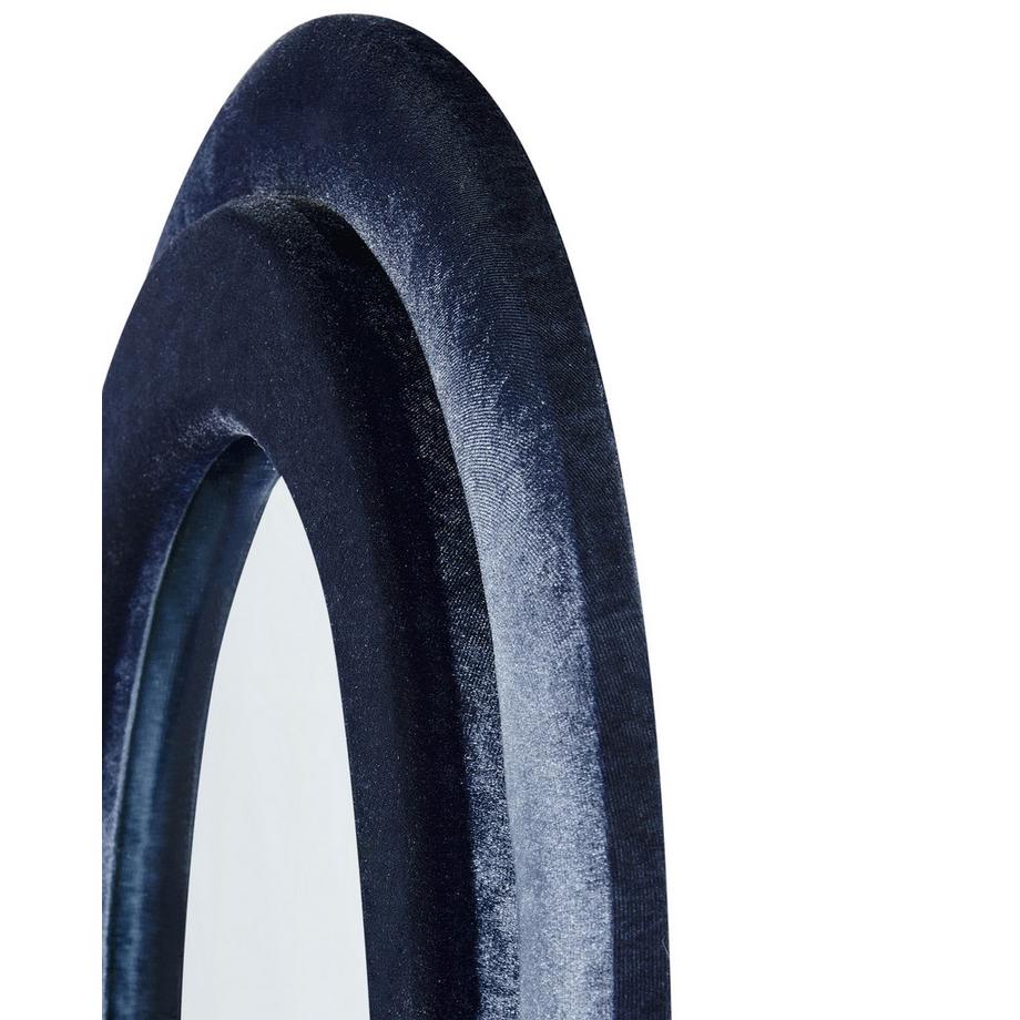 Beliani Wandspiegel aus Samtstoff Retro CULAN  