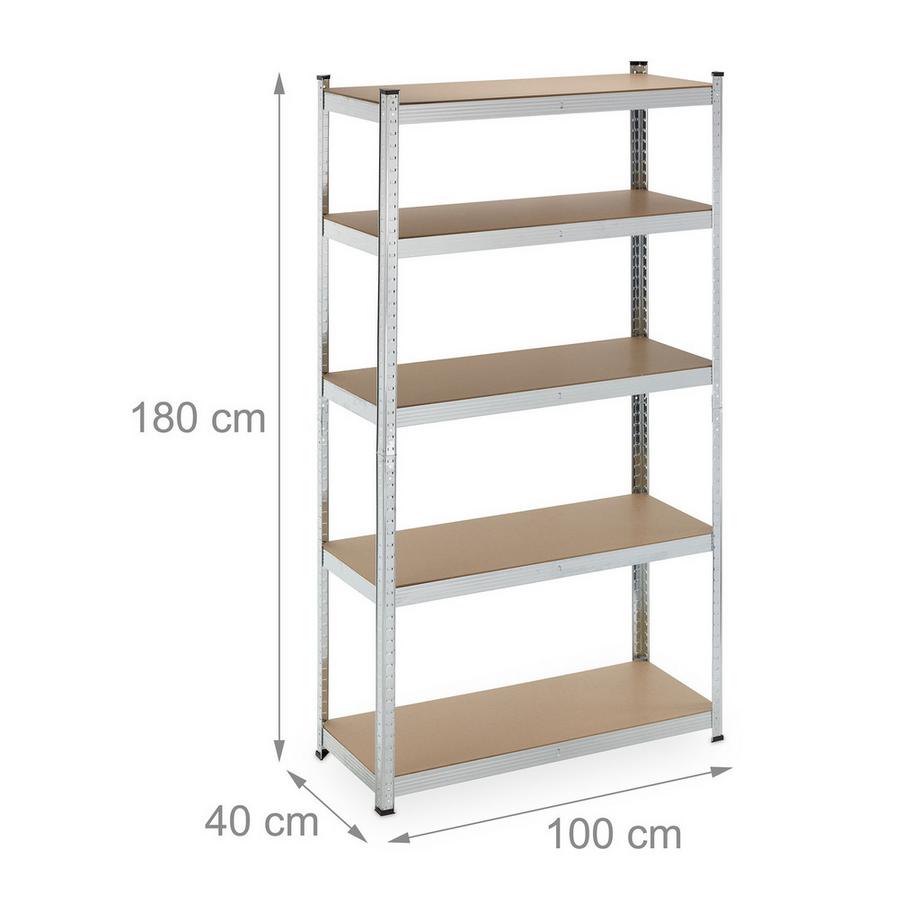B2X Grandi e robusti ripiani con 5 livelli  