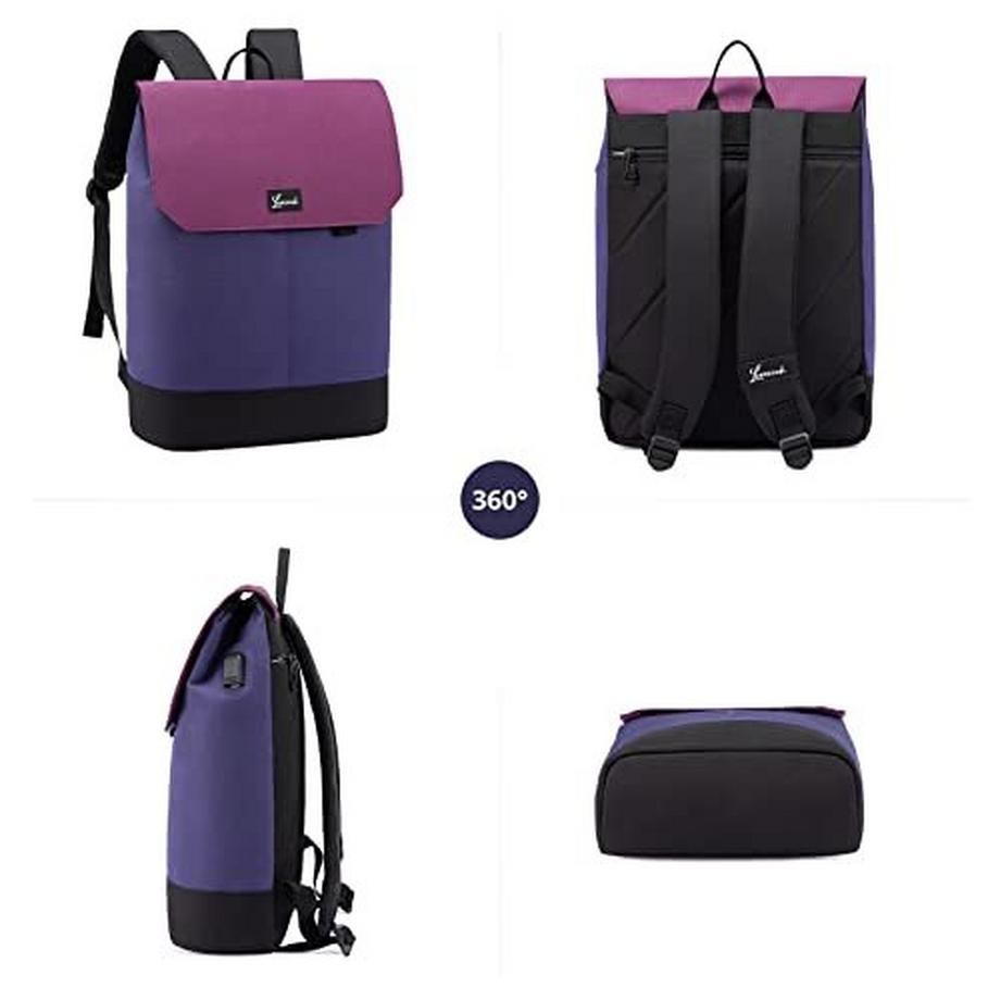 Only-bags.store Reiserucksack 15.6 Zoll 2-in-1 Handgepäck Tasche mit USB Ladeanschluss und Laptopfach  
