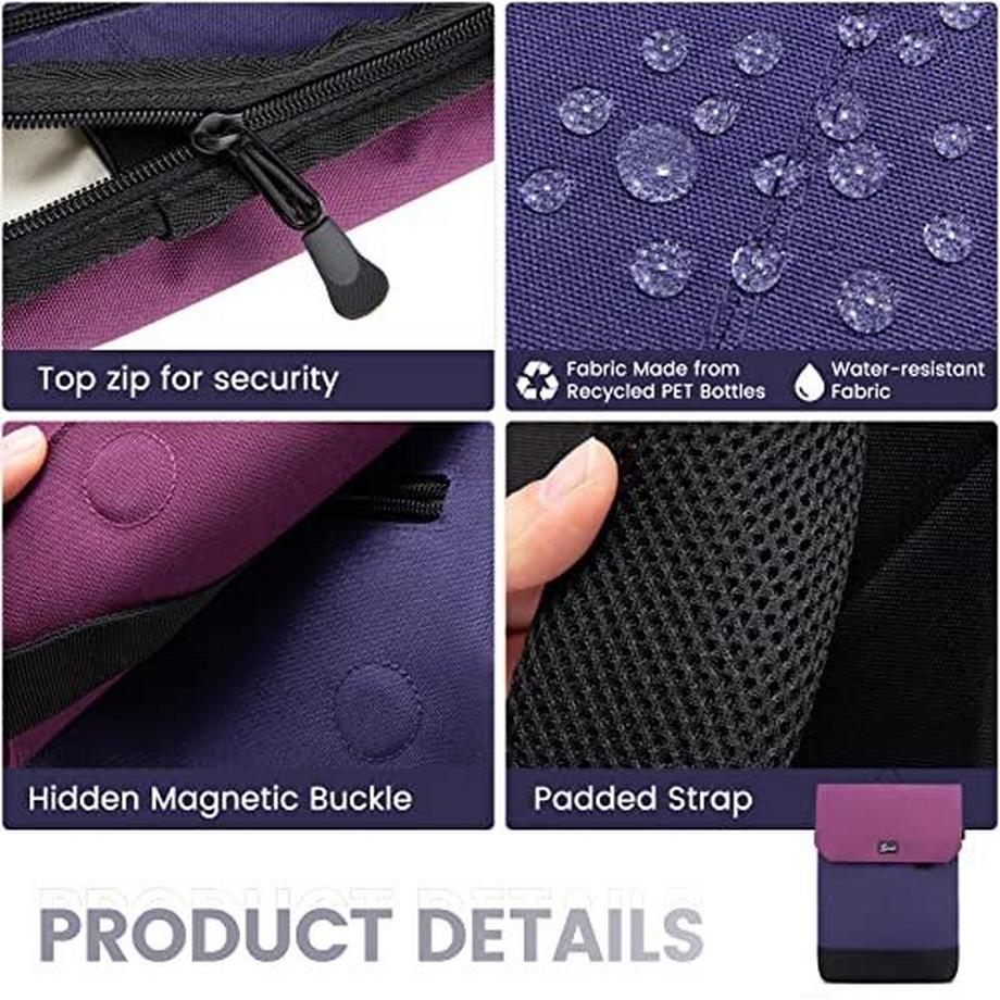 Only-bags.store Reiserucksack 15.6 Zoll 2-in-1 Handgepäck Tasche mit USB Ladeanschluss und Laptopfach  