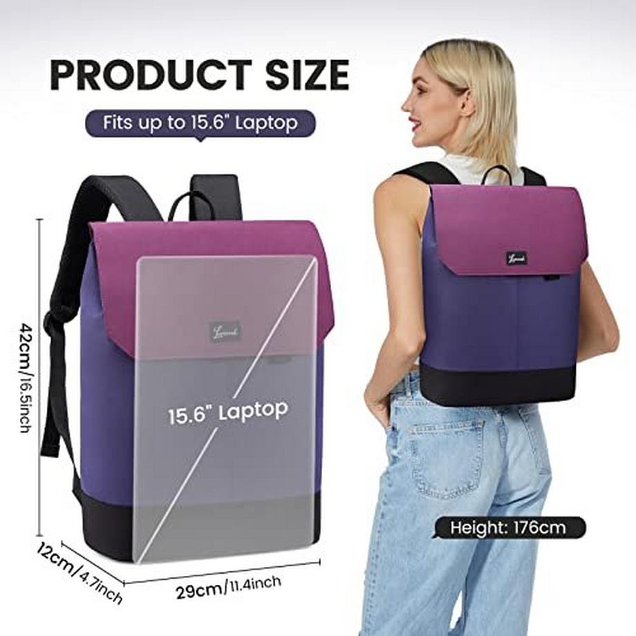 Only-bags.store Reiserucksack 15.6 Zoll 2-in-1 Handgepäck Tasche mit USB Ladeanschluss und Laptopfach  