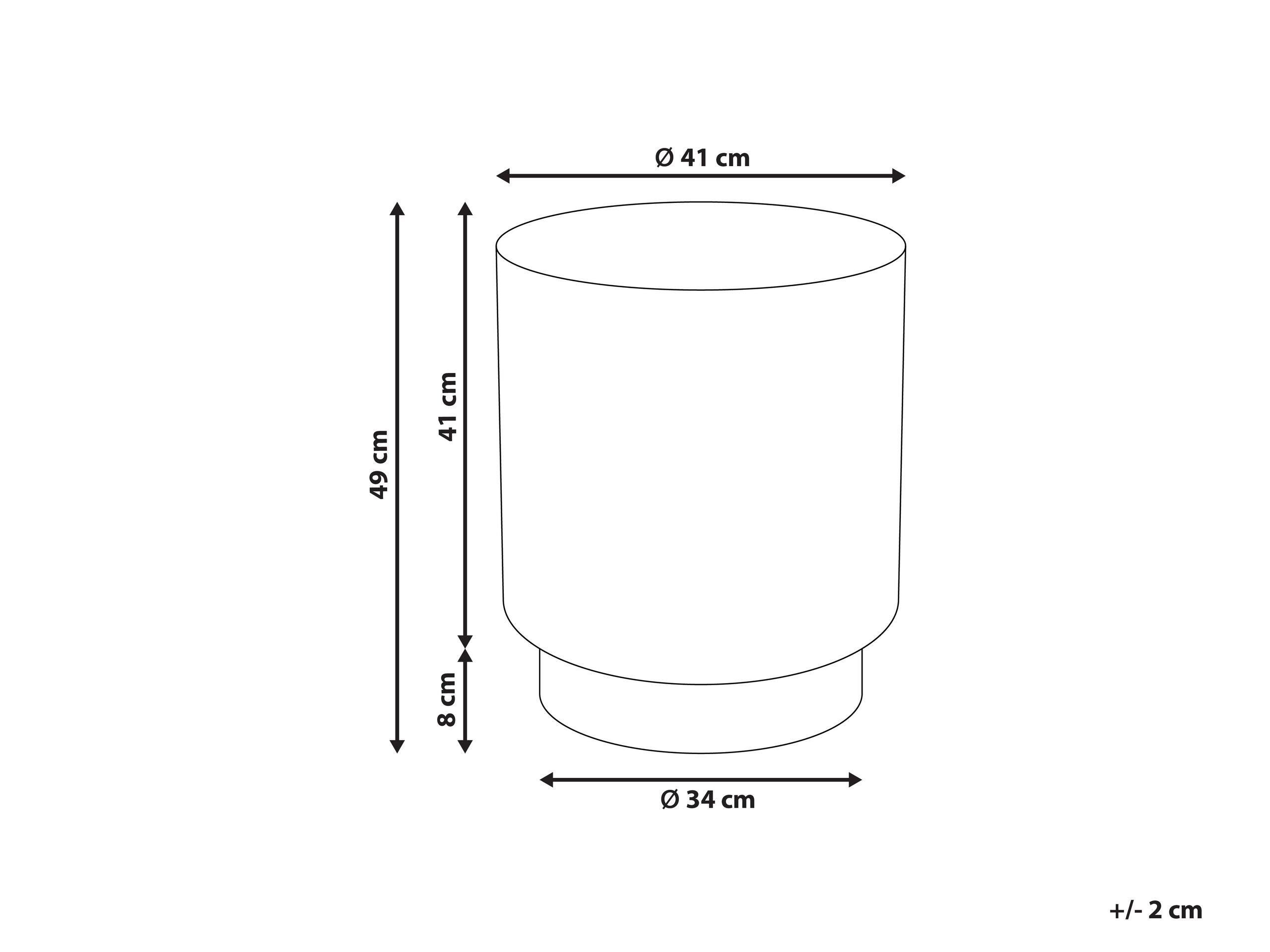 Beliani Table d'appoint en Métal Moderne ABRA  