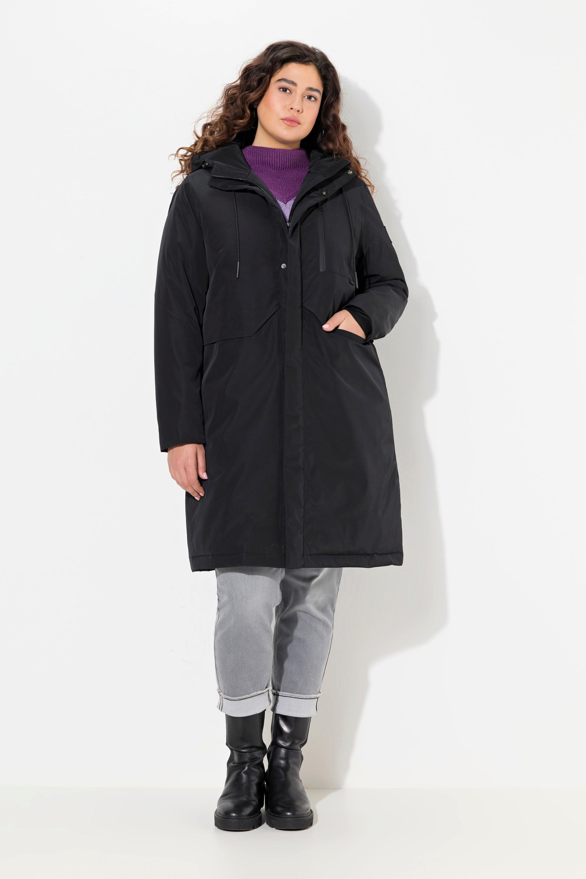 Ulla Popken  Manteau technique imperméable HYPRAR, poche zippée, matière recyclée 