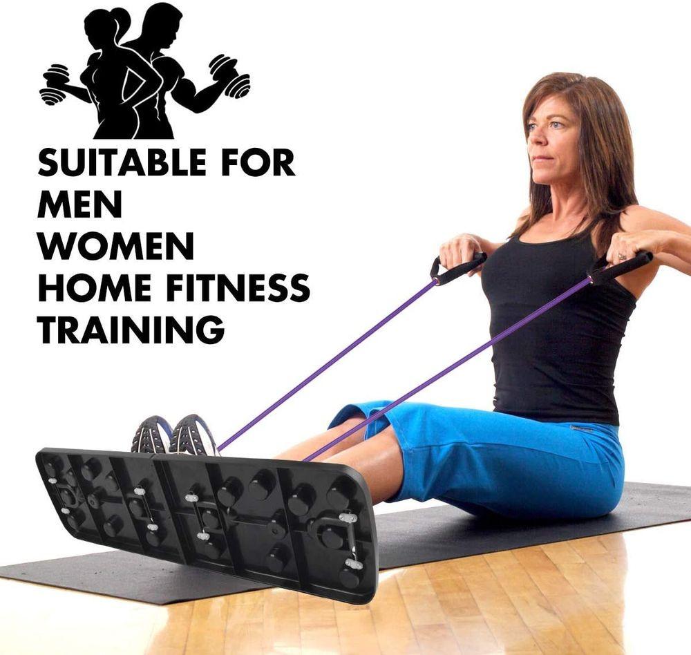 Gym Universe  21-in-1 Push Up Rack + bandes de résistance Board version pro musculation + poignées 