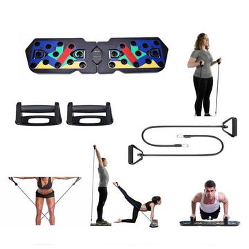 21-in-1 Push Up Rack + Widerstandsbänder Board Profiversion Muskeltraining + Griffe