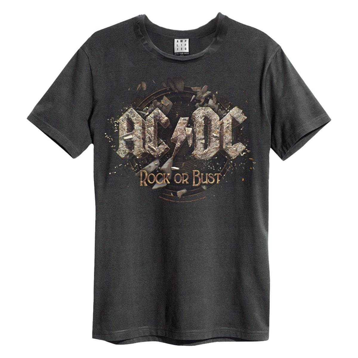 Image of Rock Or Bust Tshirt Damen Charcoal Black XS