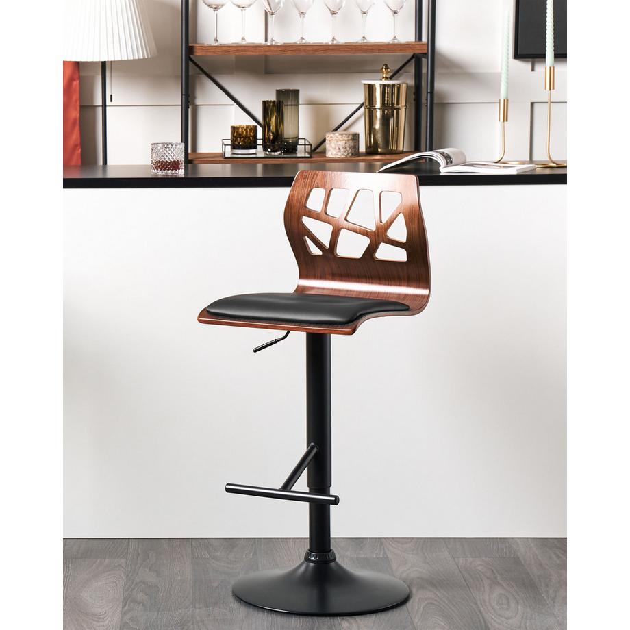 Beliani Set di 2 sedie alte en Pelle sintetica Moderno PETERSBURG  