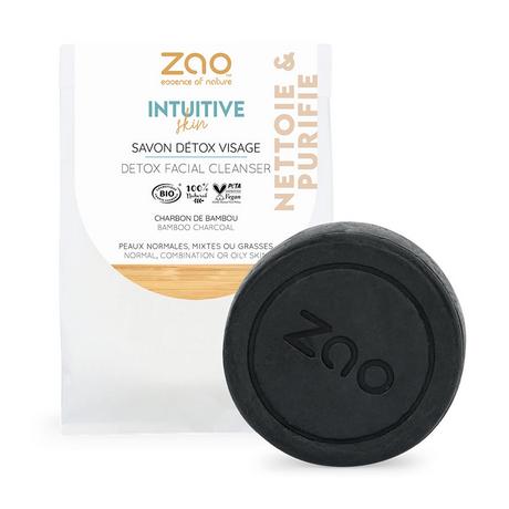 ZAO MAKEUP  Savon détox visage - Certifié bio et vegan 