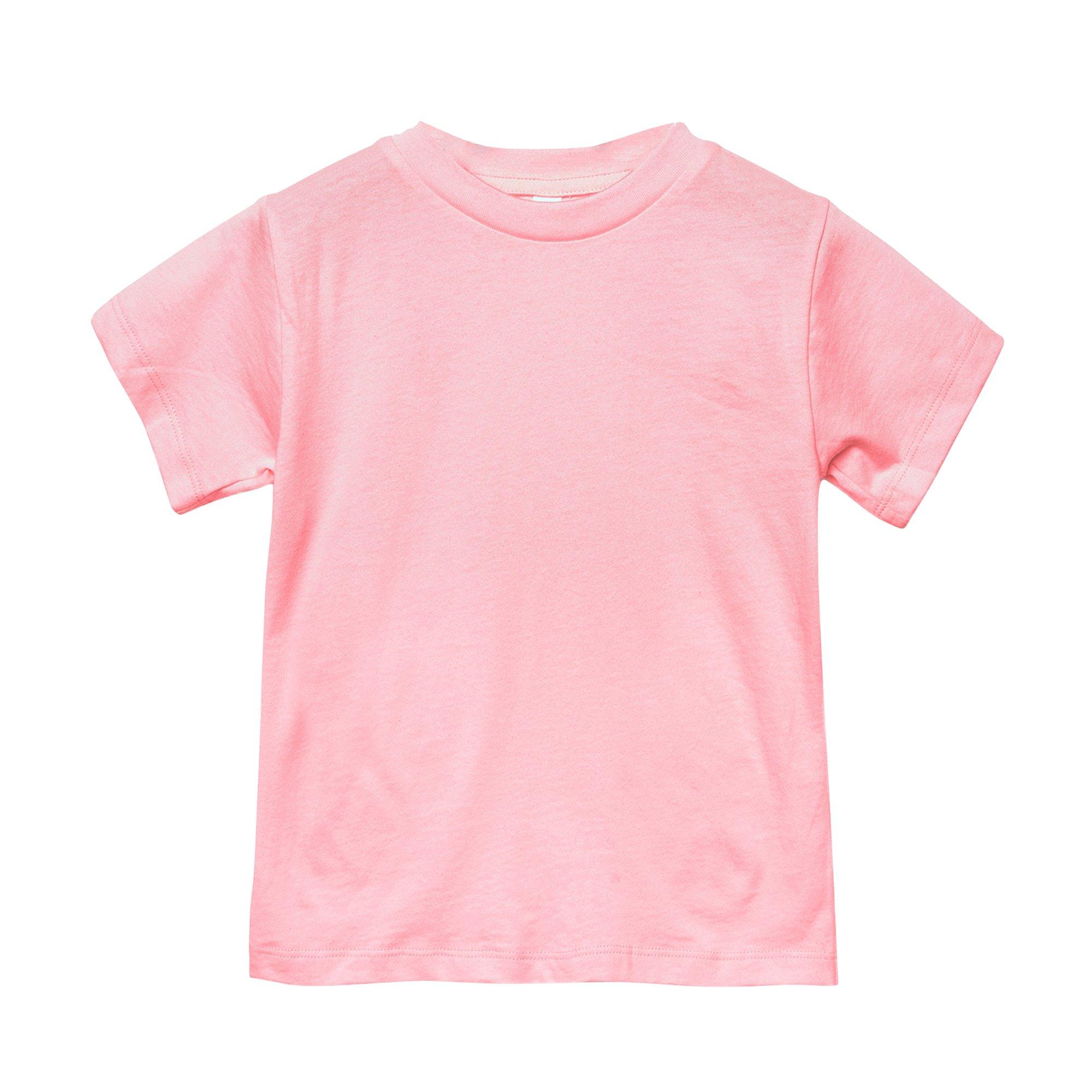 Image of Klein Jersey Kurzarm Tshirt Damen Pink 4A