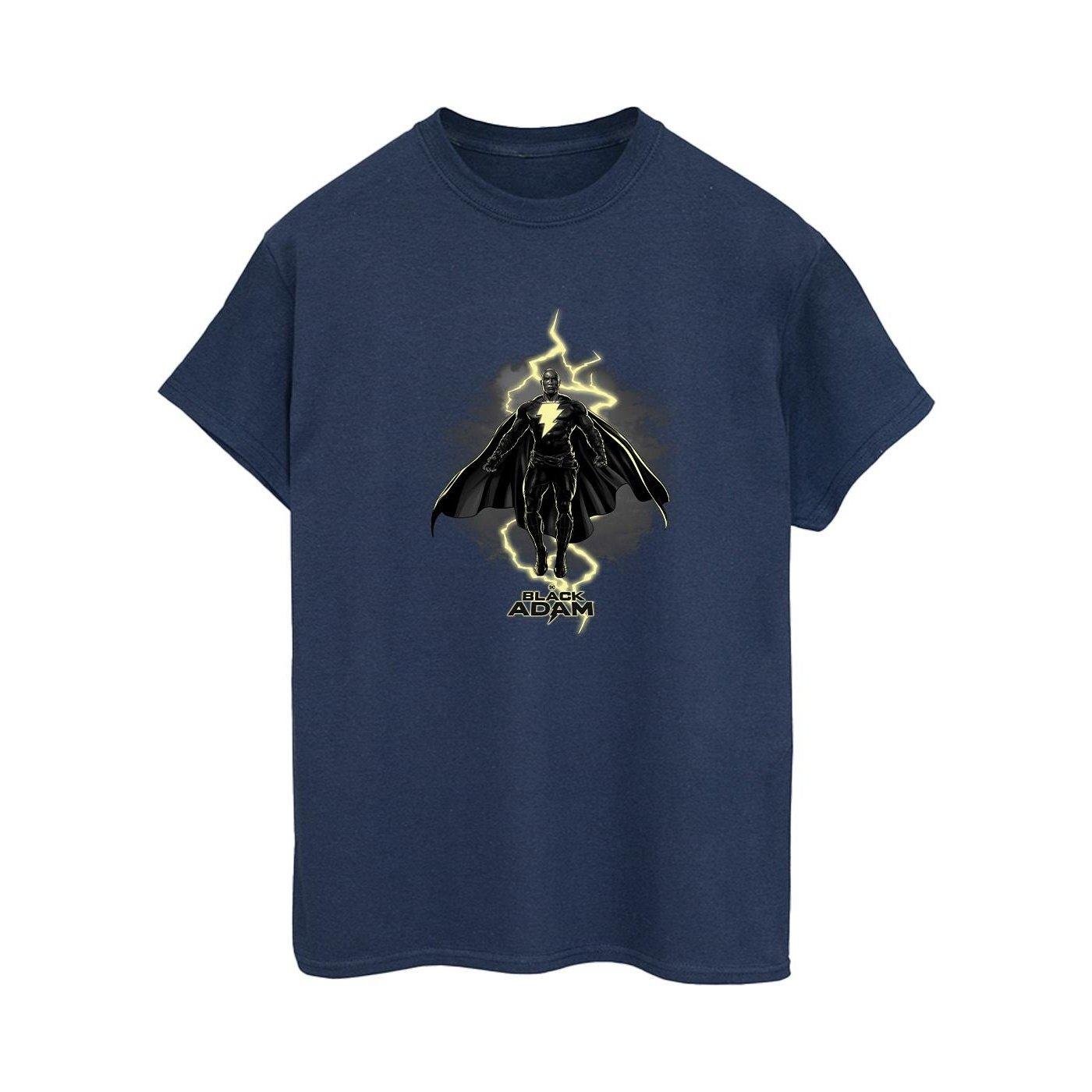 Image of Black Adam Hovering Bolt Tshirt Damen Marine S