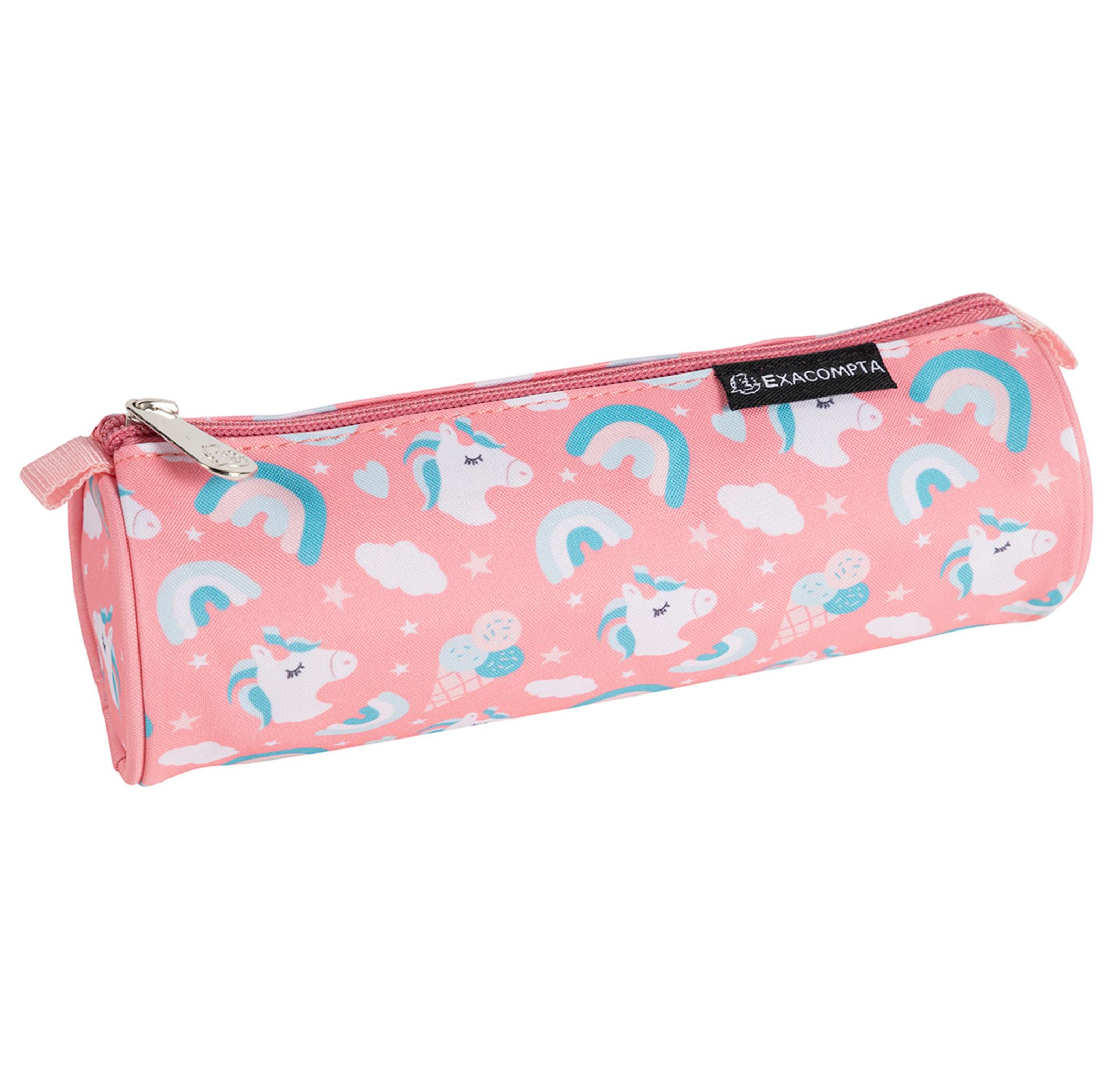 Exacompta  Trousse ronde Polyester imprimé Dream - 22,5x7,5cm - x 16 