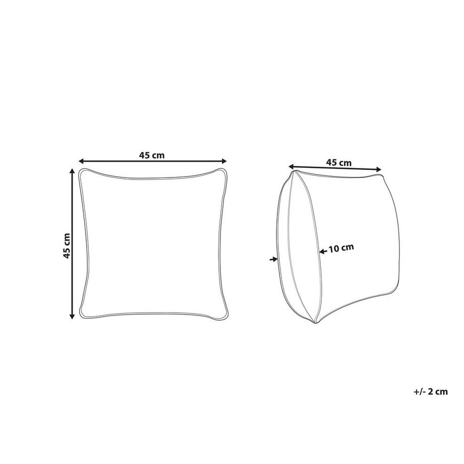 Beliani Dekokissen aus Baumwolle Klassisch DEGLUPTA  