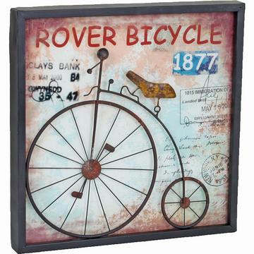 Tableau mural rover à roues hautes Orianthe acier 40x40