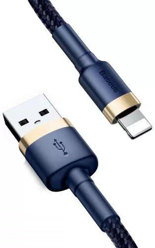 Baseus  CALKLF-CV3 Lightning-Kabel 2 m Blau, Gold 