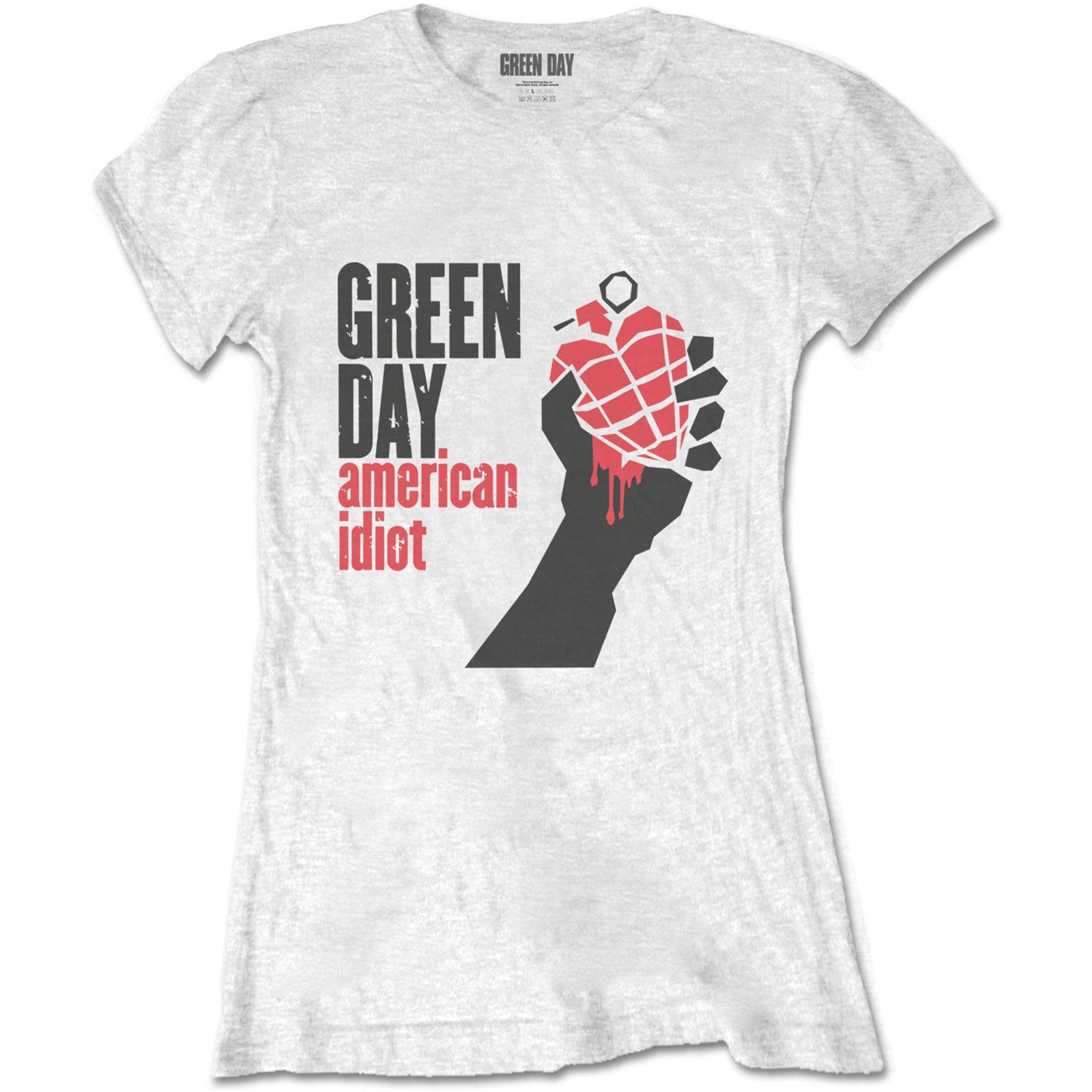 Image of American Idiot Tshirt Damen Weiss S