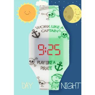 Kiddus  Digital LED Montre pour enfants Pirates 