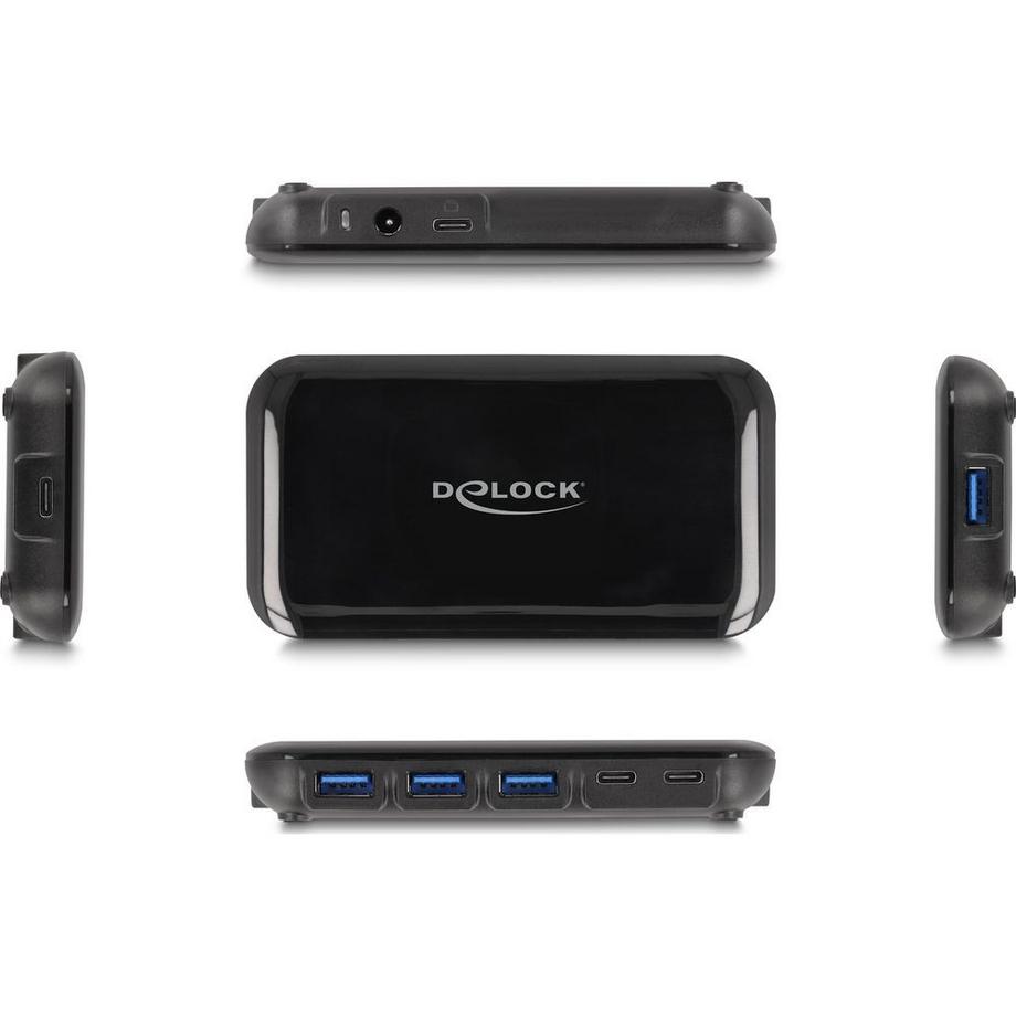 DeLock  7 Port USB 3.2 Gen 2 Hub mit 4 US 