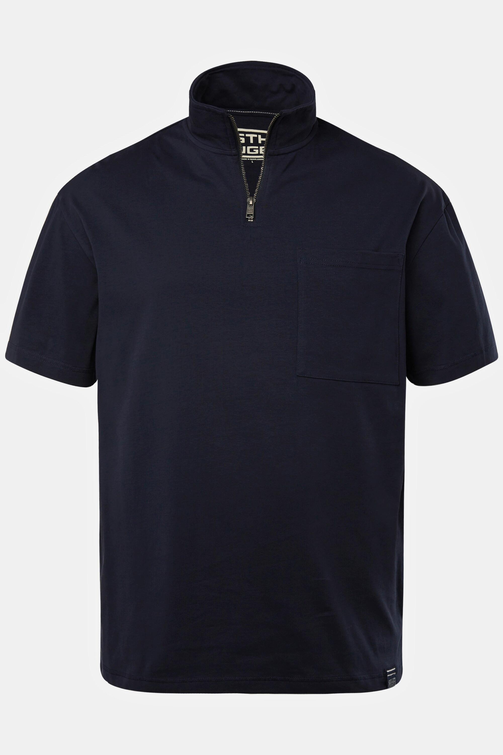 Sthuge  Maglia polo con mezze maniche e zip, fino alla tg. 8XL 