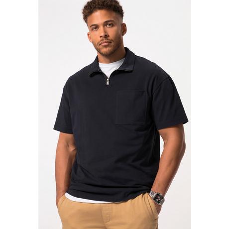 Sthuge  Maglia polo con mezze maniche e zip, fino alla tg. 8XL 