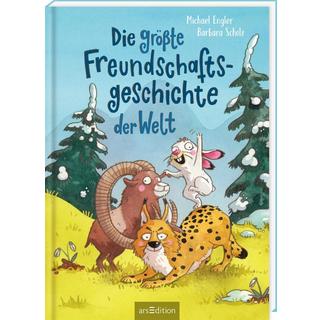 Die größte Freundschaftsgeschichte der Welt Engler, Michael; Scholz, Barbara (Illustrationen) Copertina rigida 